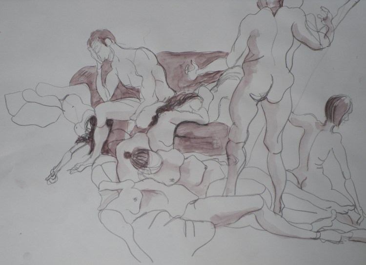 a portion of The Raft of the Medusa