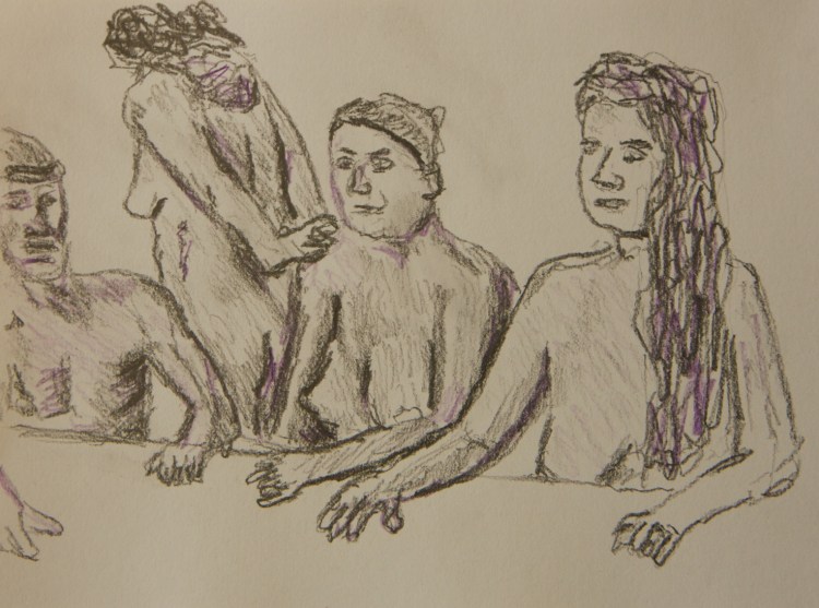 The Last Supper from the other side, when Jesus is a woman